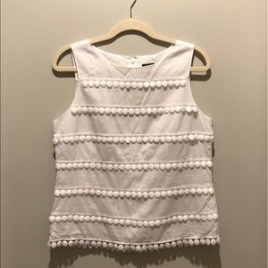 White J.Crew Sleeveless Top