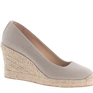 Seville Metallic Espadrille Wedges