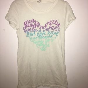 VS PINK Pretty Heart Graphic Tee