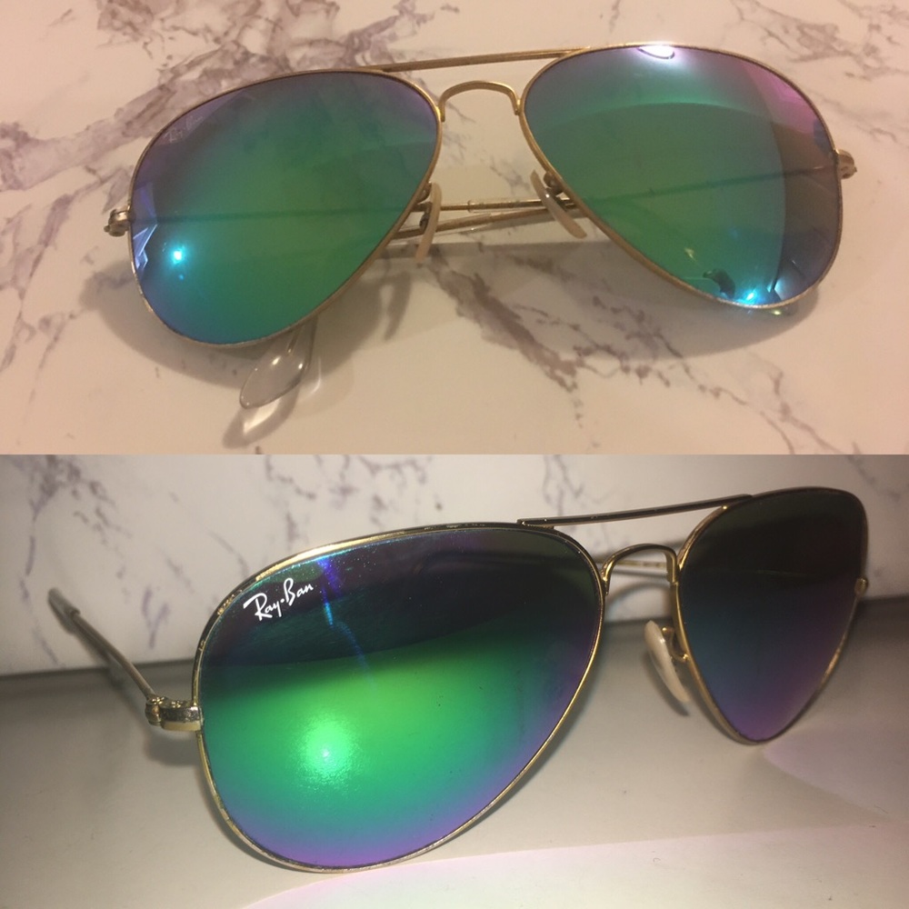 Ray-Ban Aviator Gold/Green Mirror