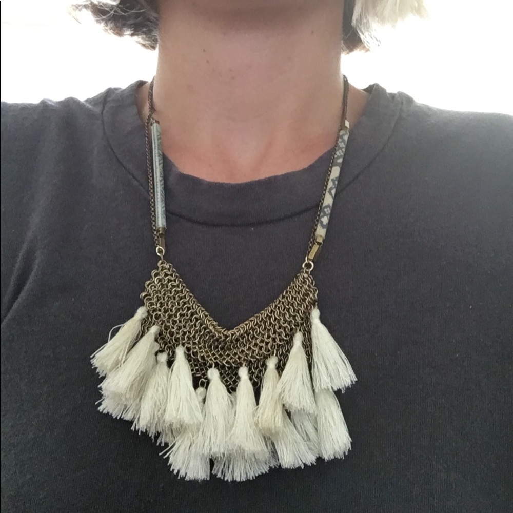 Anthropologie necklace with tassels