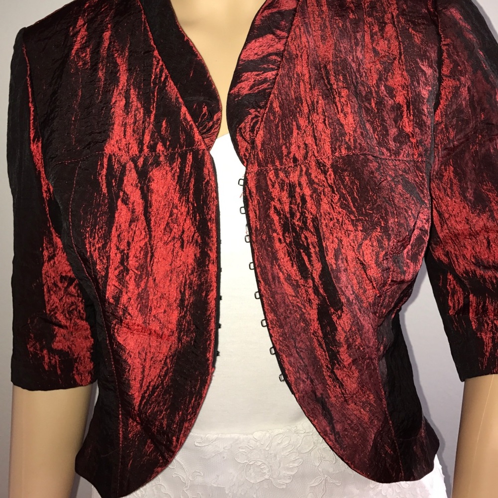 Metallic Red jacket size M - Picture 3 of 4