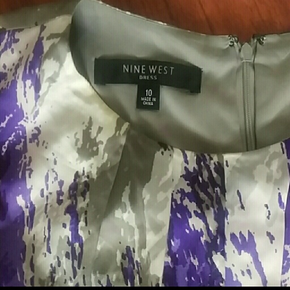 SOLD - Painted Brushstrokes Tulip Skirt Dress - Picture 5 of 5