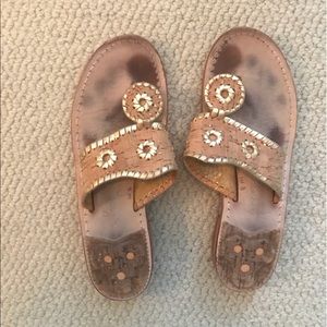 Gold and cork jack rogers