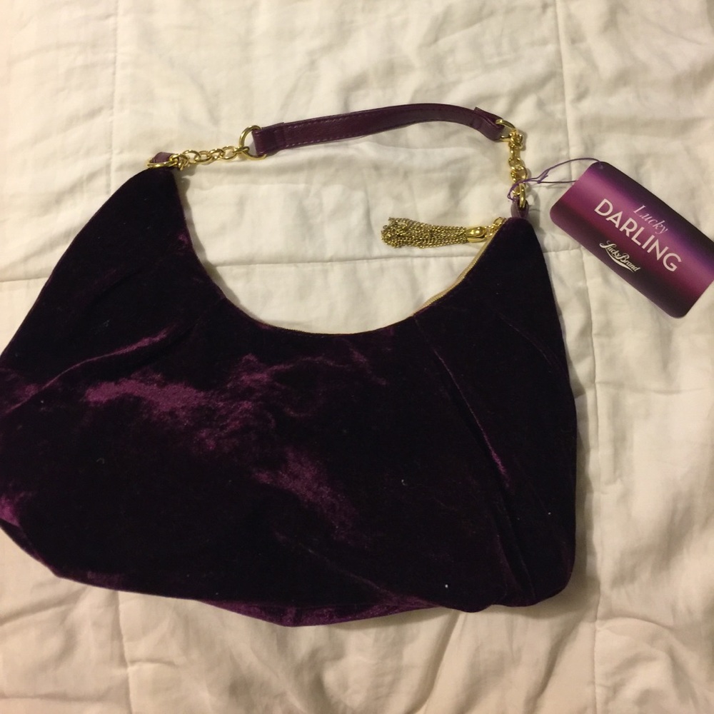 Crushed velvet bag