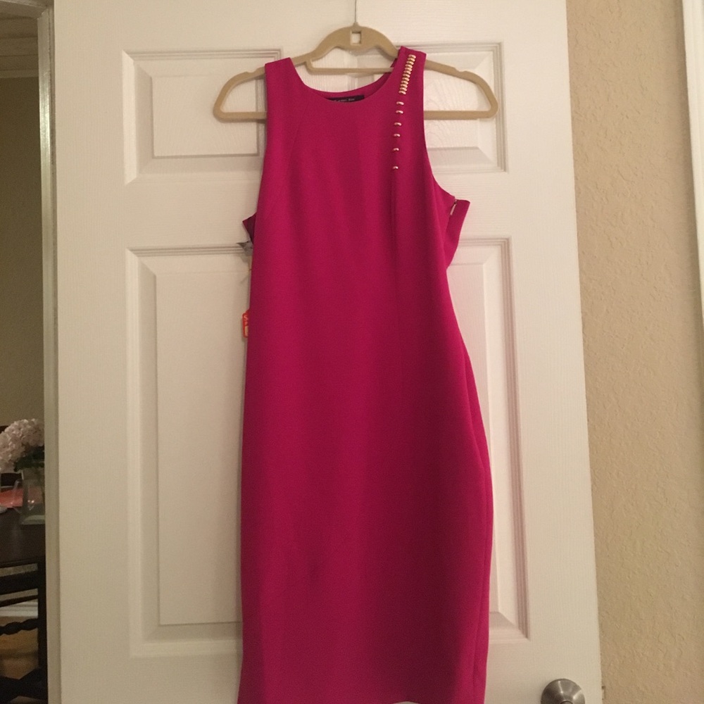 Rachel Roy magenta dress