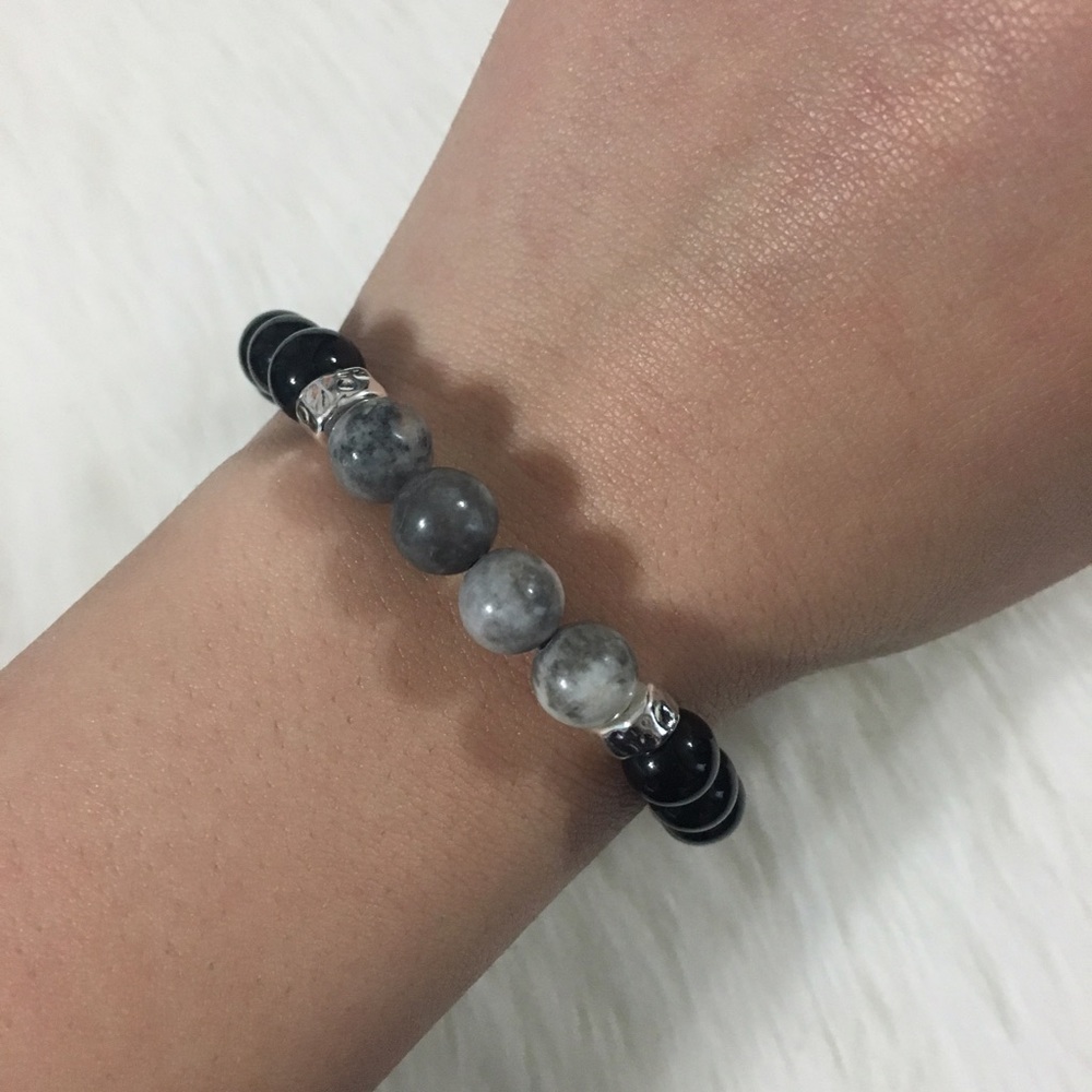 Handmade natural jasper stone bracelet - Picture 1 of 2