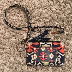 Vera Bradley ID case and Lanyard