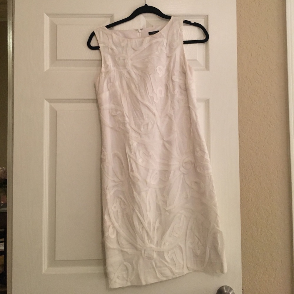 white Ann Taylor dress