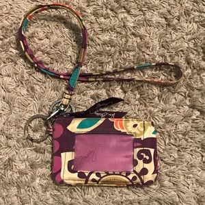 Vera Bradley ID case and Lanyard