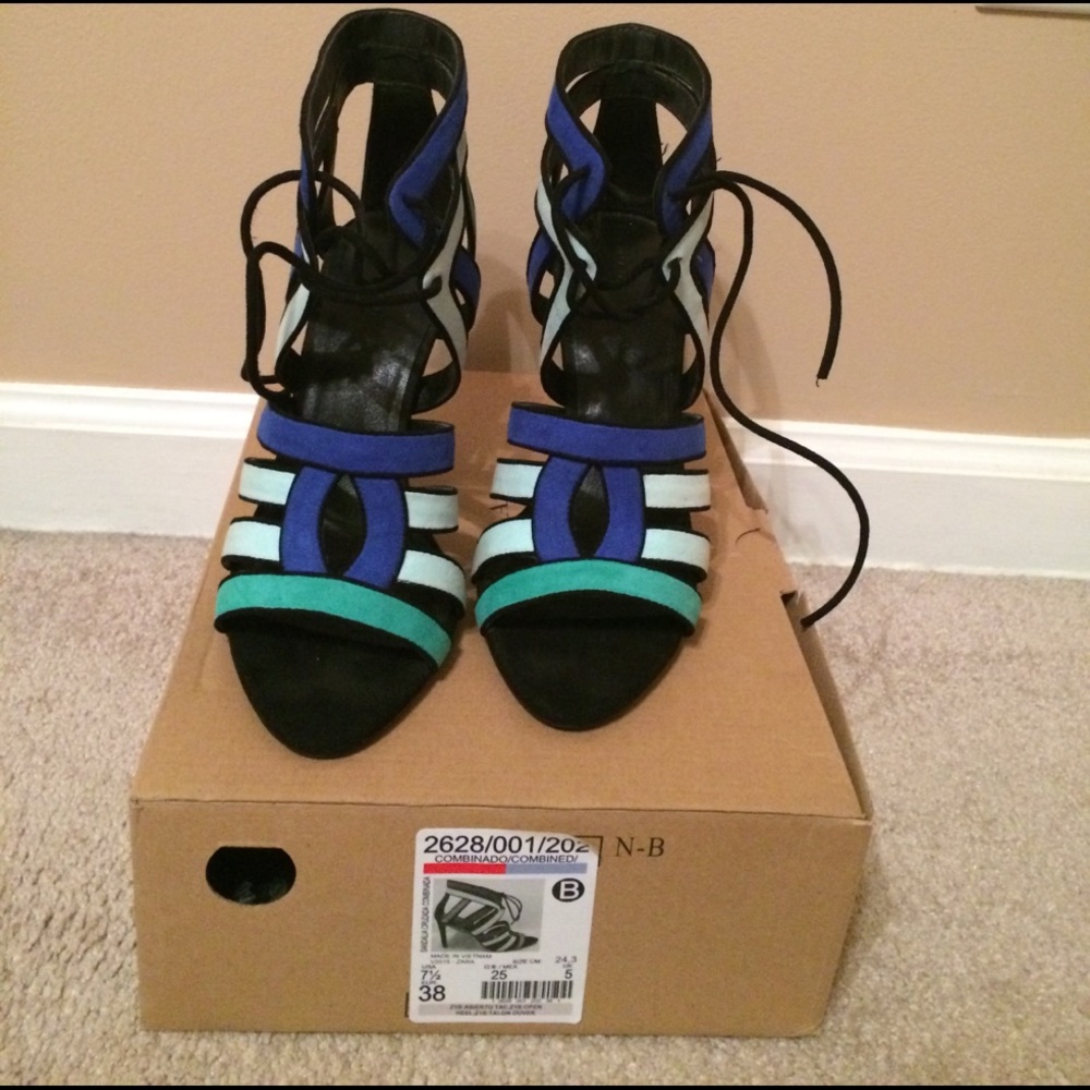 Zara combination heels, shoes