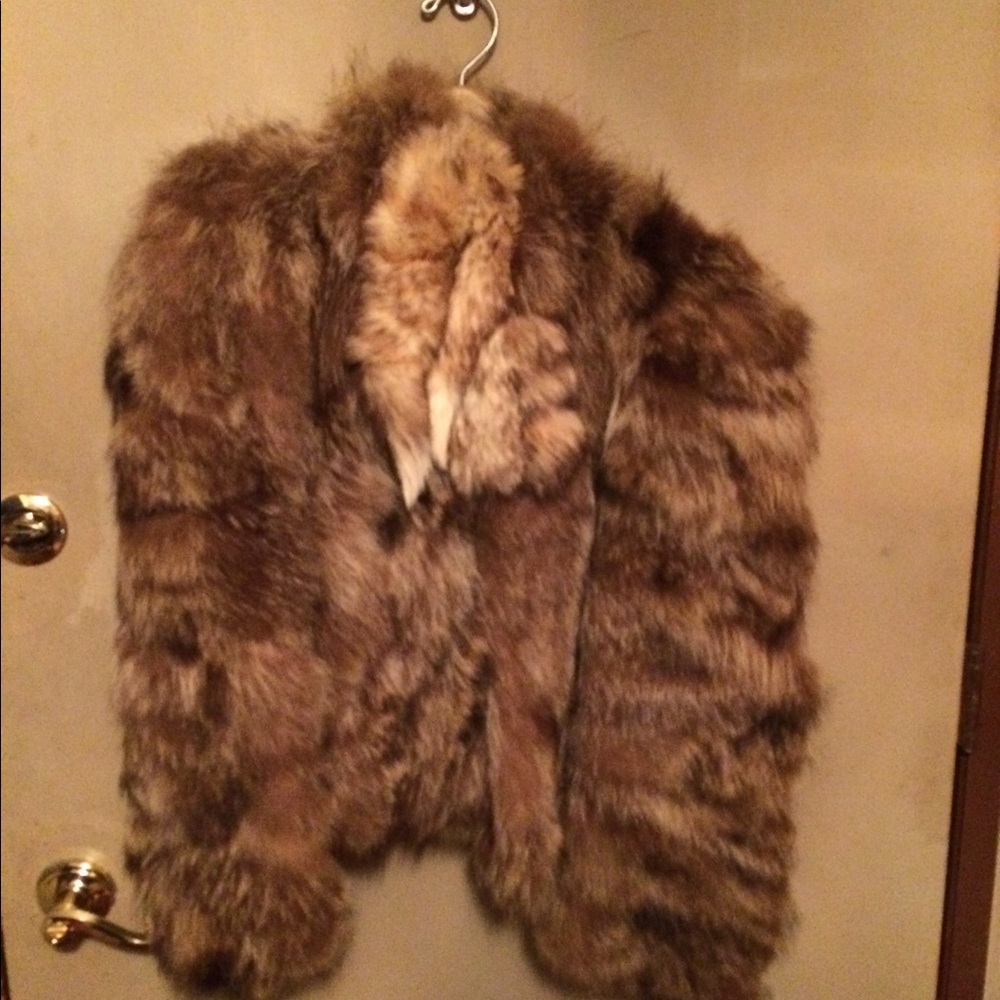 Raccoon jacket women's size 10