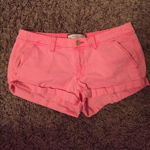 Pink Abercrombie and Fitch shorts