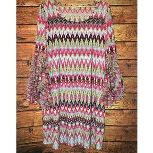 Mini Dress with Bell Sleeves 2X