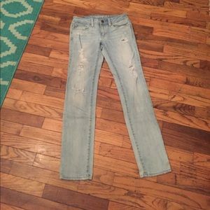 American Eagle Size 0 Skinny Stretch Distressed