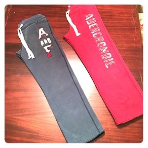 EUC Abercrombie & Fitch Sweatpants Bundle Pack S