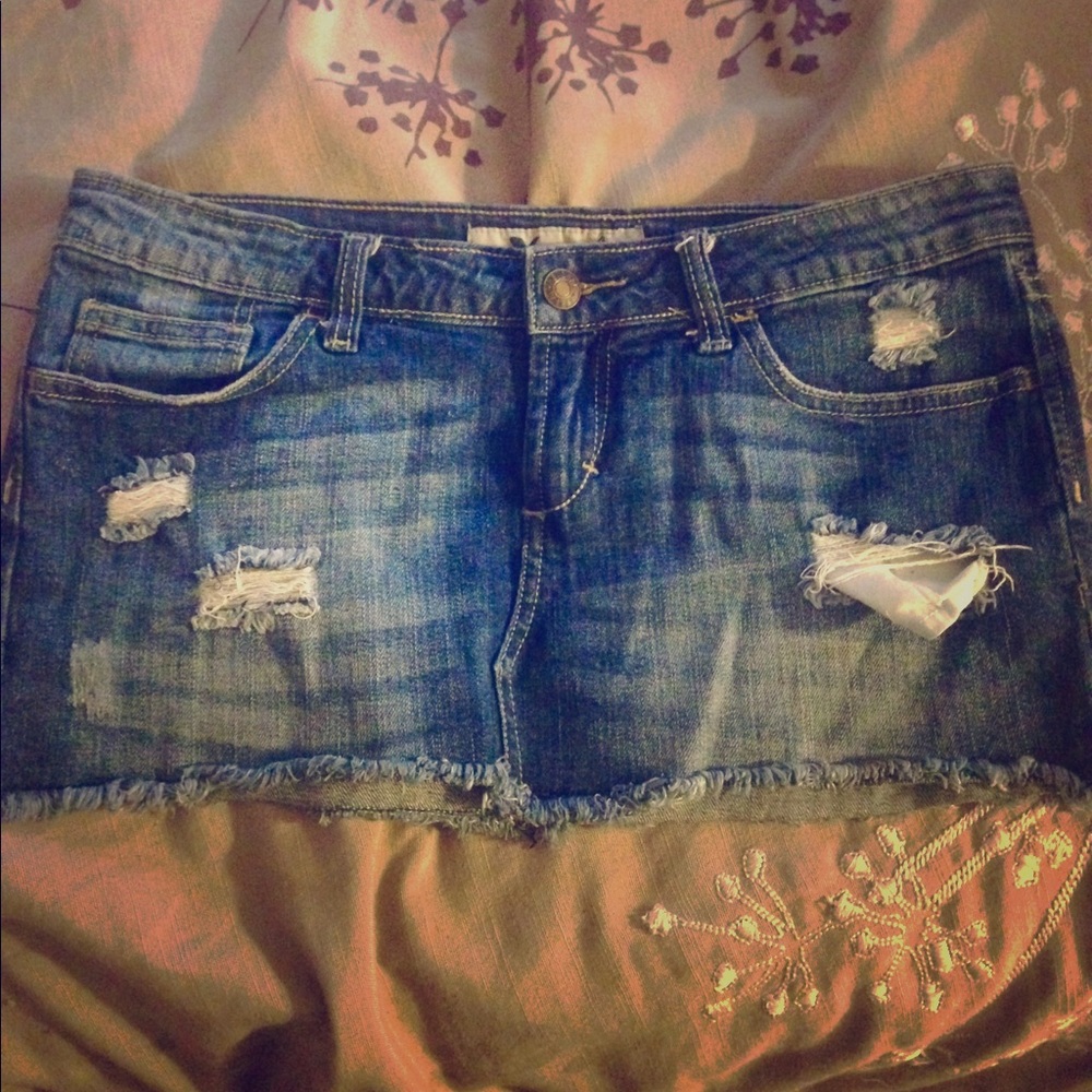 Wet seal min denim skirt! ✨