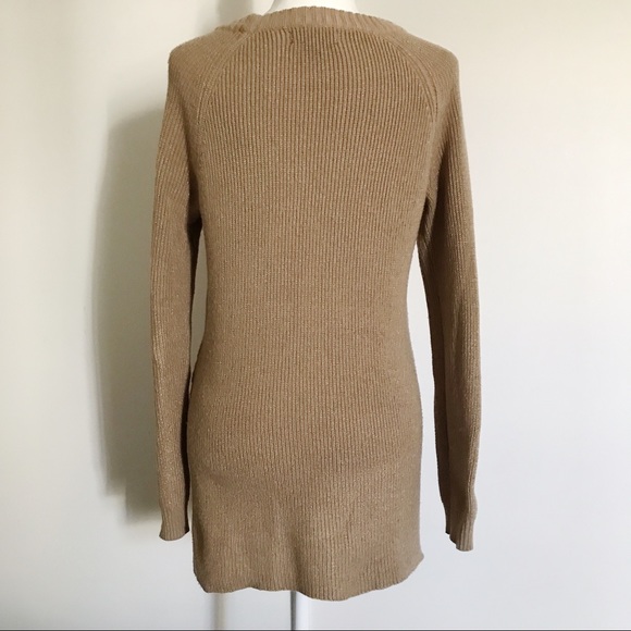 *PRICE DROP!* Tan Double-Zip Sweater - Picture 6 of 8