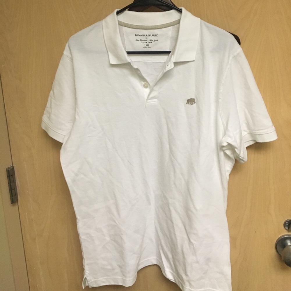 White banana republic polo
