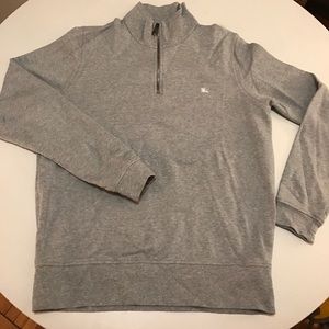 Grey Burberry quarter-zip