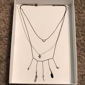 Long Layered boho necklace