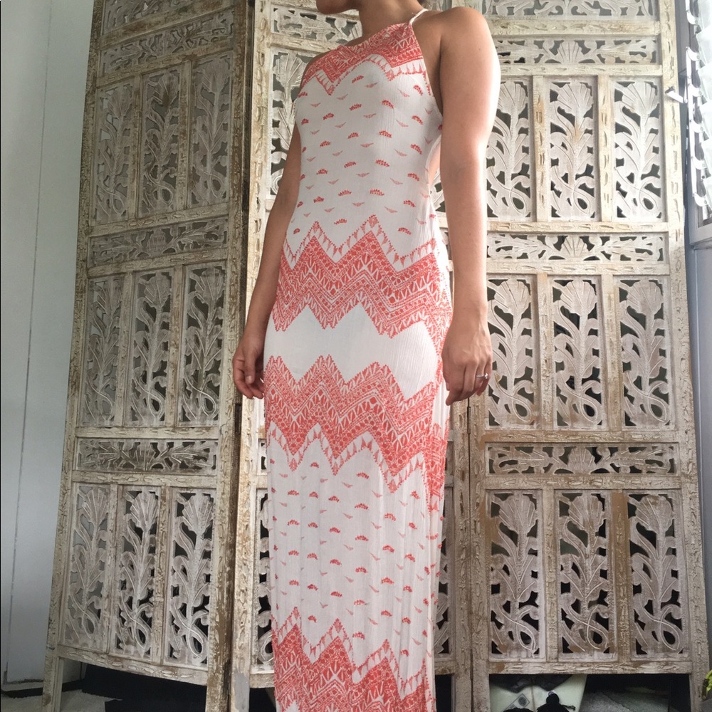 Hand Beaded Low Back Maxi
