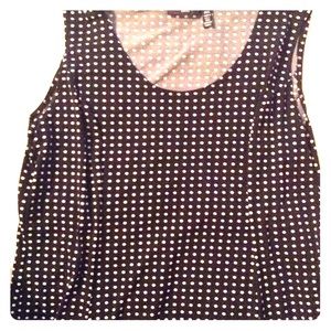 Sleeveless Polka dot swing dress