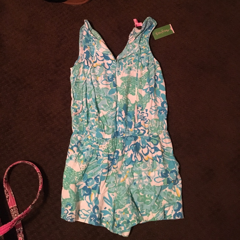 Patterned romper