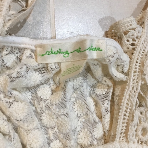 New! Urban Outfitters Staring at Stars Lace Top - Picture 3 of 5