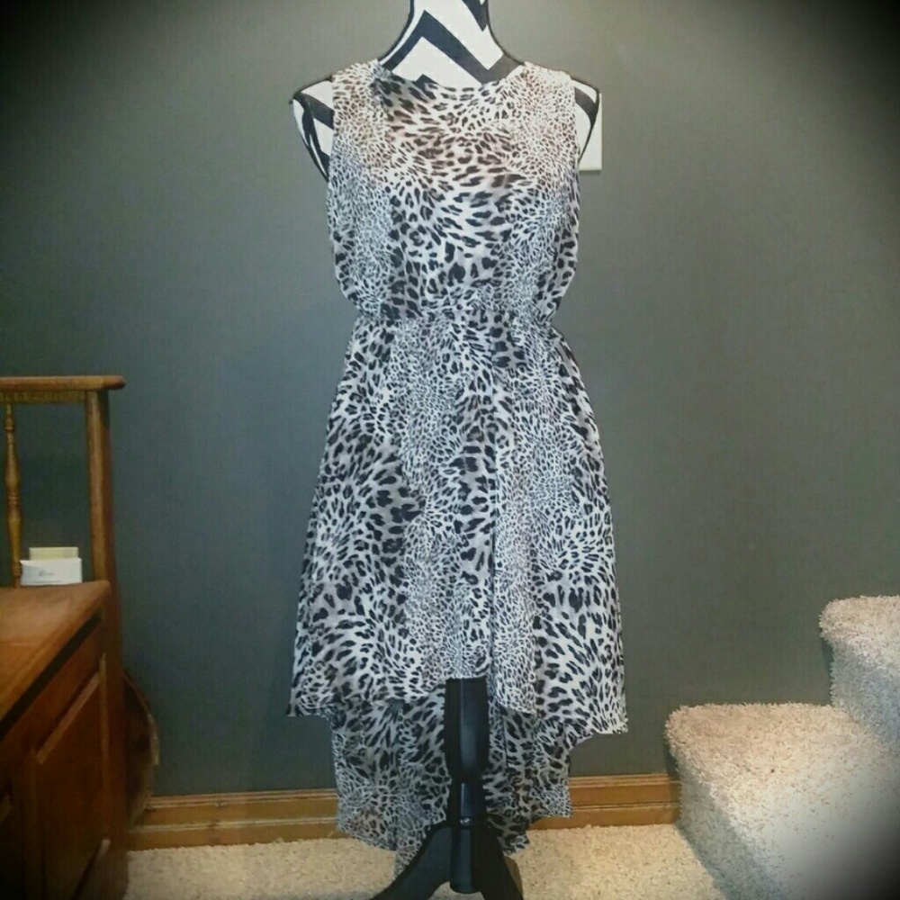 Cheetah Hi-Lo Dress