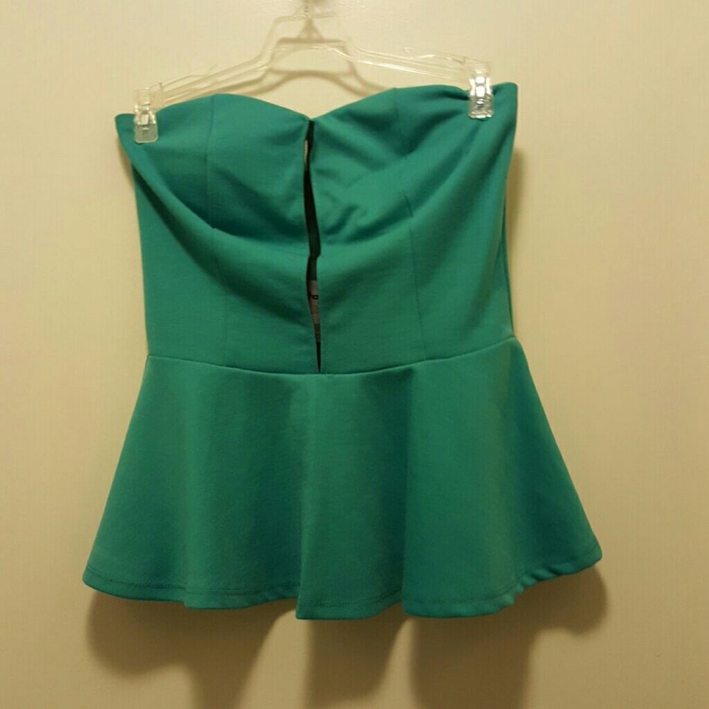 Peplum Tube Top