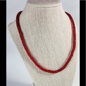 Handmade Beaded Kumihimo Necklace