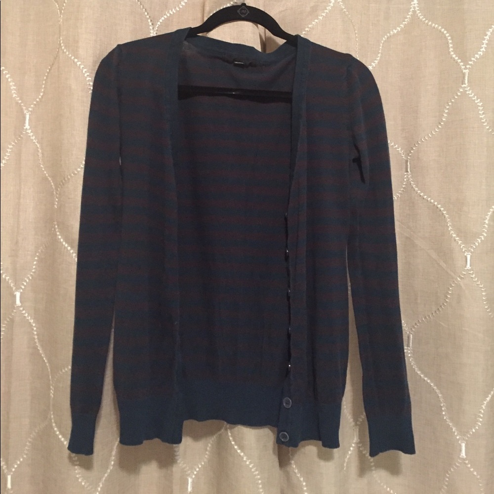 Casual Striped Cardigan