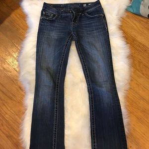 Bling-y Miss Me boot cut jeans