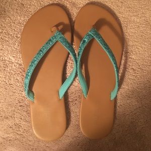 Blue sandals