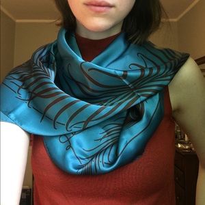 35" x 35" silk scarf/shawl