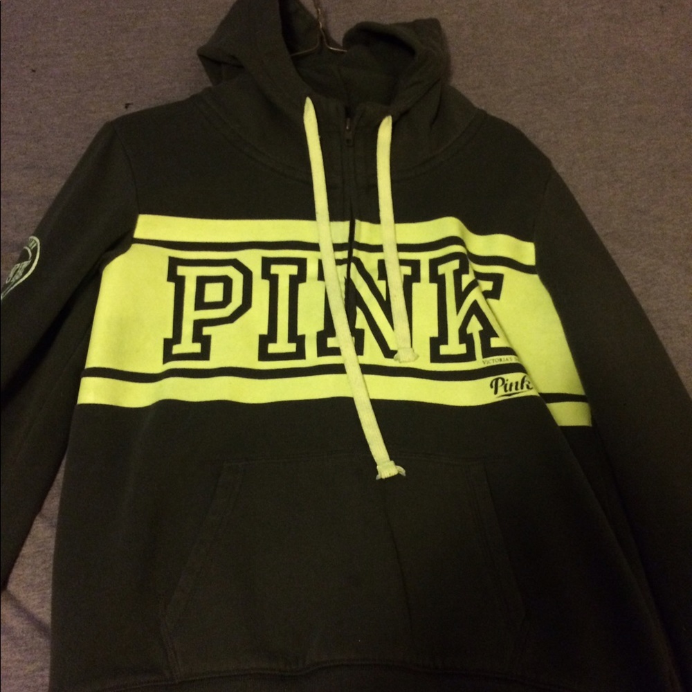 Pink half zip hoodie