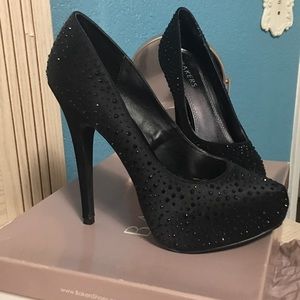 Black Studded Stiletto Heels