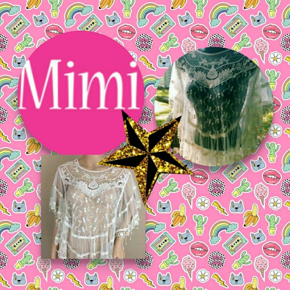 Lace Floral Poncho
