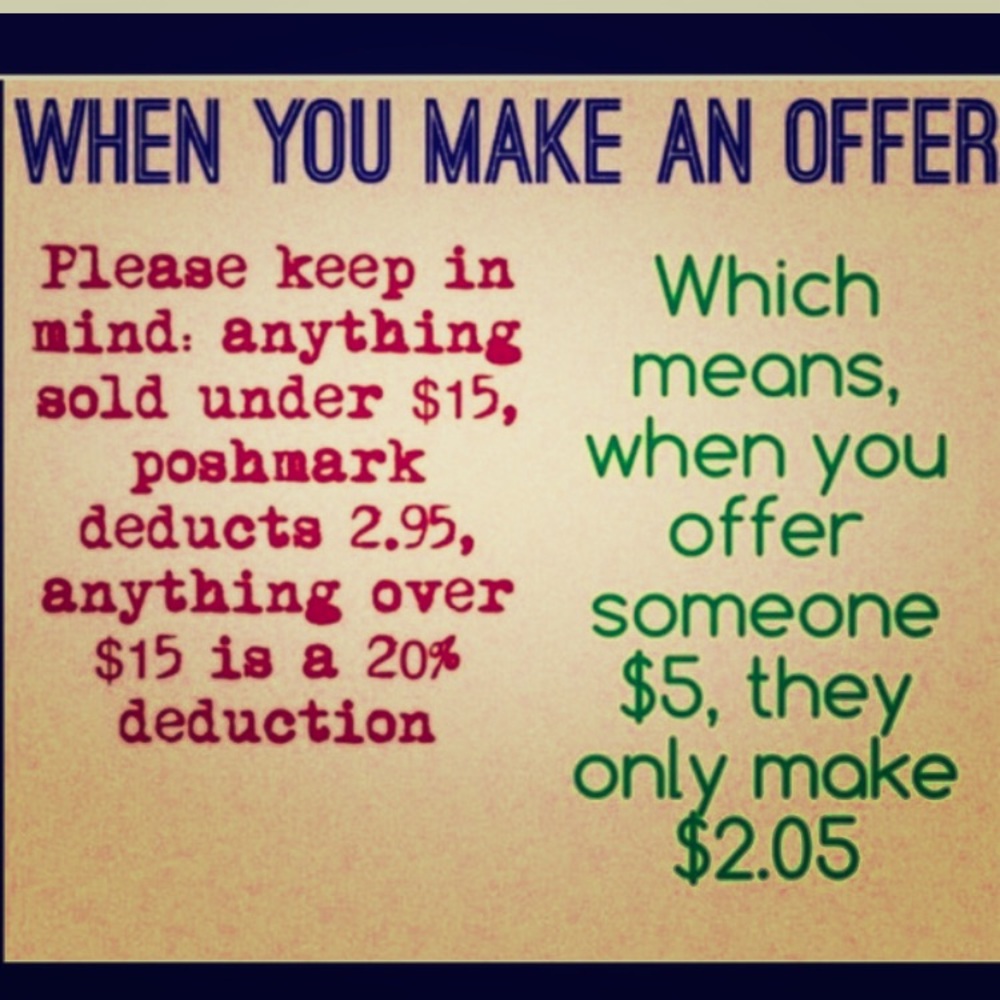 Be reasonable.. if you make offers