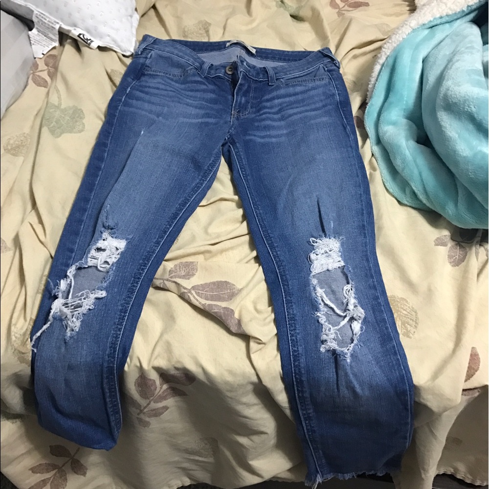 Crop skinny jeggings