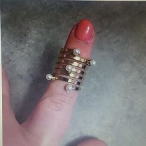 Pearl midi ring