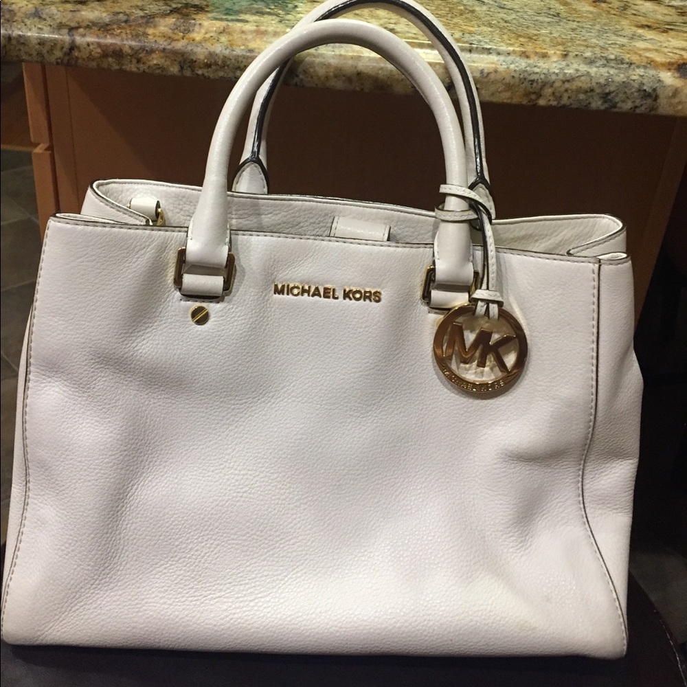 Cream Michael Kors bag