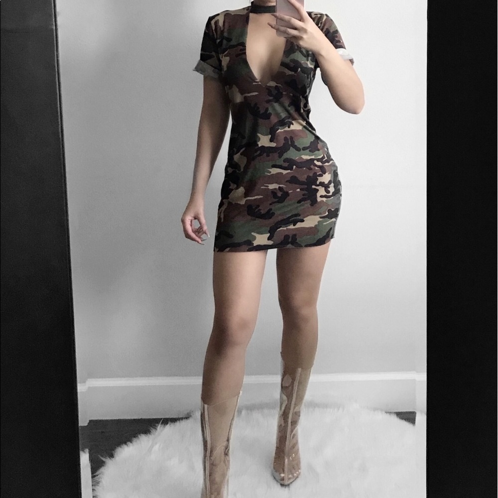 Camo Over Size Dress