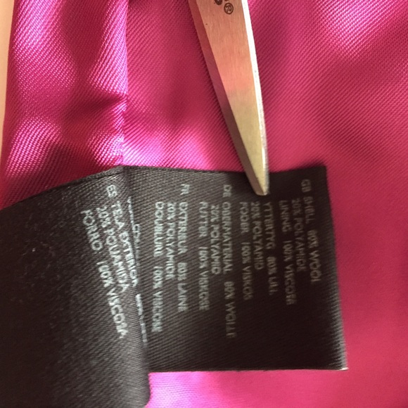 COS HOT PINK / MAGENTA SKIRT W/GEOMETRIC PLEATS - Picture 7 of 8