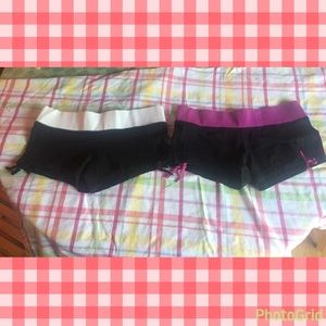 2 pairs of Victoria's Secret jogging shorts
