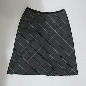 Gray Plaid Mini Skirt Women Size S