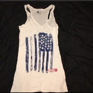 American Flag ROXY Tank