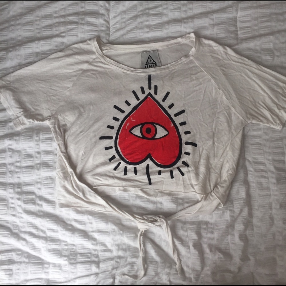 UNIF EYE CROP TOP W/TIE