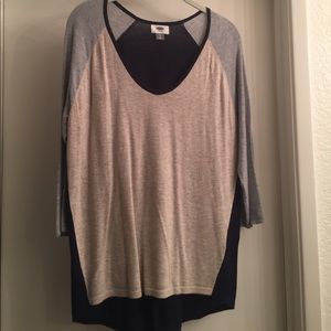 Maternity light sweater. Easy throw on piece.